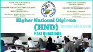 Cameroon HND Past Questions and Answers