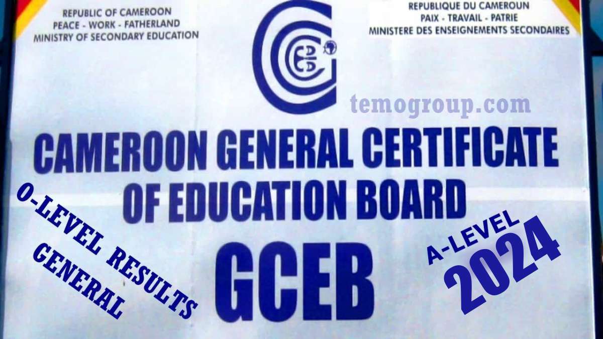 Cameroon GCE Ordinary and Advanced Level Results 2024